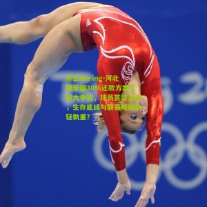 开云Kering-河北俱乐部30%还款方案引巨大争议，球员苦涩发问，生存底线与联赛规则孰轻孰重？